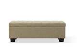 3ZL78846 Levi Tufted Storage Bench In Toast Linen