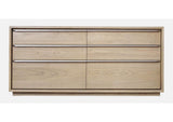 JVLH82 One Coastal Modern Six Drawer Dresser In Bisque